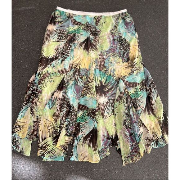 IN STUDIO FLORAL Long Boho Skirt size 1X - Picture 2 of 7